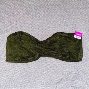Victoria’s Secret PINK - Hunter Green Lace Bandeau - NWT - Size Small